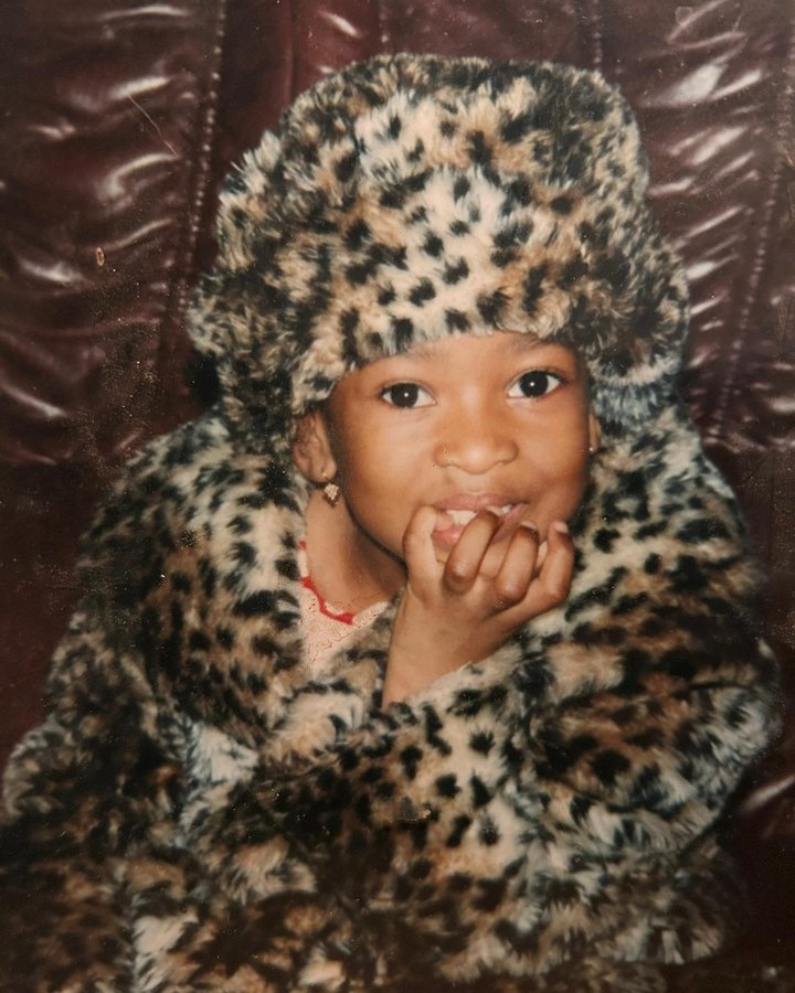 Dr Emefa Vondee as a child